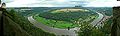 outlook from Königstein Fortress (Blick von der Festung Königstein auf den großen Elbebogen)