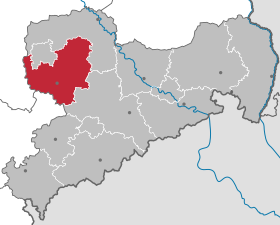 Localisation de Arrondissement de Leipzig