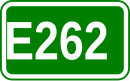 Zeichen der Europastraße 262