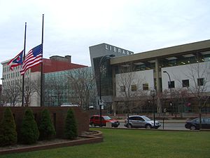 Main Library located in downtown Akron, Ohio