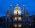 39 Karlskirche Wien abends uploaded by Der Wolf im Wald, nominated by Der Wolf im Wald