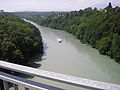 Le Rhône vu du pont Butin