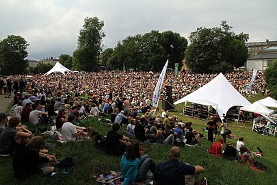 Stella Polaris, festival voor chill-out-muziek, in het park in 2010