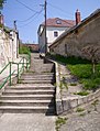 Stairs leading to "Temetőhegy" (Cemetery Hill)