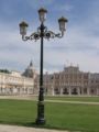 Streetlight in Ferdinand VII style near the Royal Palace of Aranjuez