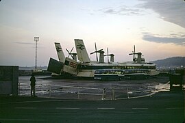 1970s Seaspeed-Hovercraft in Dover, uk