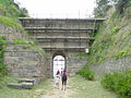 As a support for the dry stone bridge, so called Porta Rosa (4th century BC), in Elea, Province of Salerno, Campania, Italy (2005)