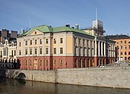 Fachada do palácio para a correnteza de Norrström