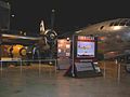 B-29 Bockscar and a replica of Fat Man, on display at the National Museum of the United States Air Force