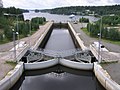 Comportas de Kapeenkoski da canle de Keitele-Päijänne.