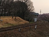 レールが残る山線廃止区間 （猿投駅 - 三河御船駅間）