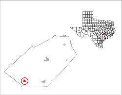 Location of Flatonia, Texas