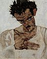 ภาพเหมือนตนเอง โดย Egon Schiele