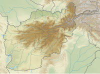 Location map Afghanistan در افغانستان واقع شده