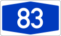 File:Bundesautobahn 83 number.svg