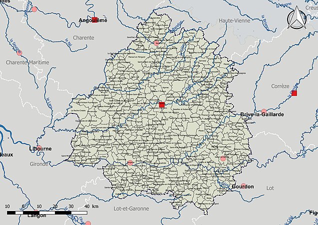 La Dordogne est située au sein du bassin Adour-Garonne.