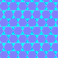 En af de 8 semi-regulære tessellationer