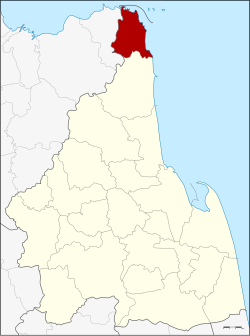 แผนที่จังหวัดนครศรีธรรมราช เน้นอำเภอขนอม