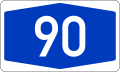 File:Bundesautobahn 90 number.svg