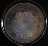 Crystalline of ammonium acetate