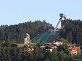 View of "Bergisel" ski jumping hill