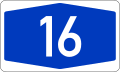 File:Bundesautobahn 16 number.svg