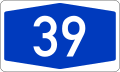 File:Bundesautobahn 39 number.svg