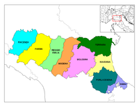 Provincies de la Emilia-Romaña.