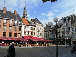 Vista della piazza Great Market di Hasselt