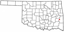 Location of Le Flore, Oklahoma