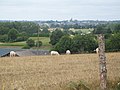 Vue sur Fougères depuis les hauteurs de Beaucé.