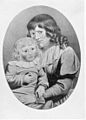 Christiane and her son August, by Meyer, 1793