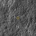 IL LADEE visto da LRO da una distanza di 9 km mentre orbitava anch'esso attorno alla Luna