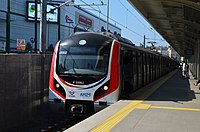 Marmaray commuter rail at Ayrılıkçeşmesi station