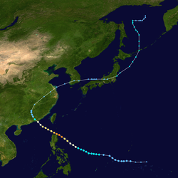 颱風嘉麗的路徑圖