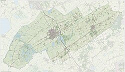 Kaart van Weststellingwerf-munisipaliteit