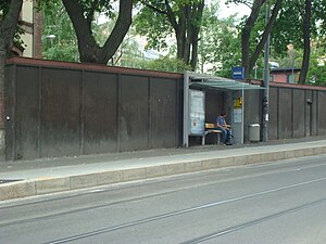 Biermanns gate tram stop (westbound)