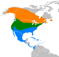 Distribution of the Northern Harrier (Circus hudsonius)