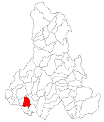 Location in Harghita County