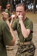 USMC Recruit in training at MCRDPI 2016