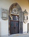 Deutsch: Eingang zur Stadtkirche in Leonberg. English: Entrance of the city church in Leonberg, German Federal State Baden-Württemberg.