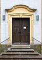 * Nomination Door of the Catholic parish church of St. Laurentius and St. Barbara in Theinheim in the district of Hassberge --Ermell 07:32, 26 August 2021 (UTC) * Promotion  Support Good quality. --Y.ssk 08:07, 26 August 2021 (UTC)