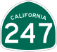 State Route 247 marker