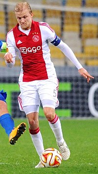 Boilesen tijdens Dnjepr–Ajax (1-0), 12 maart 2015.