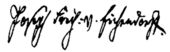 signature de Joseph von Eichendorff