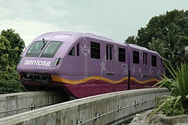 Rame du monorail Sentosa Express.