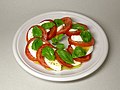 Salade caprese.