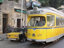 Einer der vielen von der Straßenbahn Kopenhagen übernommenen Duewag-Gelenkwagen