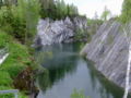 Llac de marbre a Ruskeala