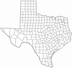 Location of Whitewright, Texas